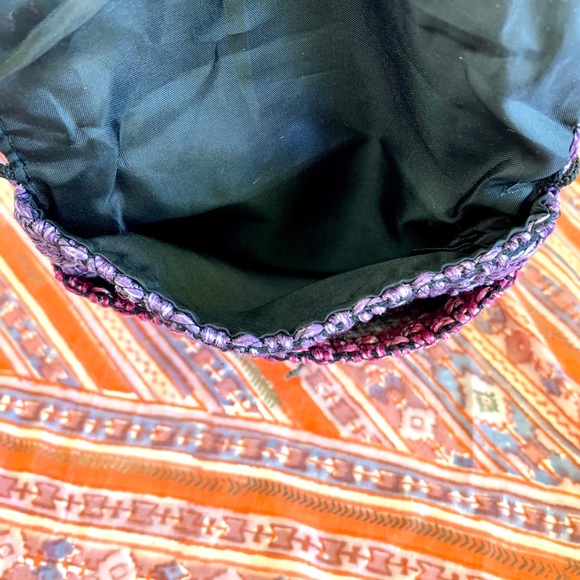 Boho Crossbody small fabric pouch bag - Picture 5 of 7